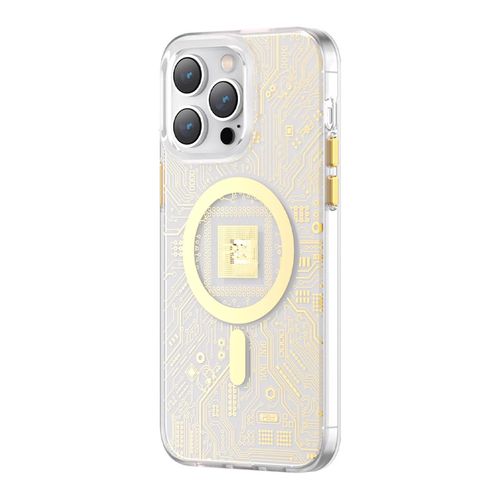 Kingxbar PQY Geek Series magnetic case for iPhone 14 Pro MagSafe gold, Kingxbar 6959003508775 6959003508775