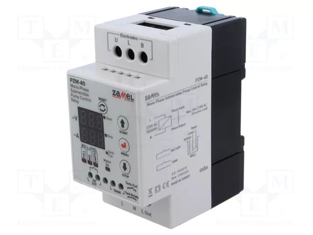 Level monitoring relay; conductive fluid level; 150÷270VAC ZAMEL PZM-40