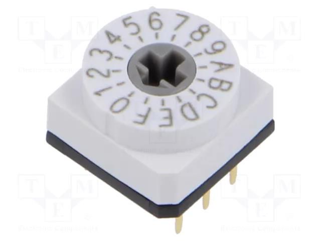 Encoding switch; HEX/BCD; Pos: 16; THT; Rcont max: 80mΩ; 7Ncm; T/S/Q SUNGMUN ELECTRONICS TER-16