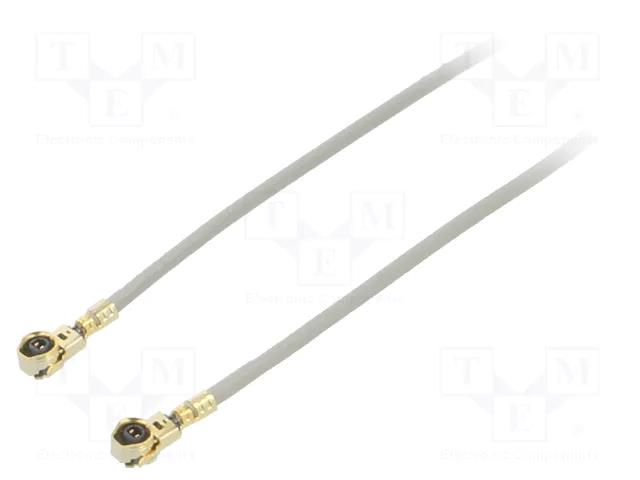 Cable; Colour: grey; Len: 0.4m; Wire dia: 28.7mm; Type: angled HIROSE UFL2LPA068Y1TA400