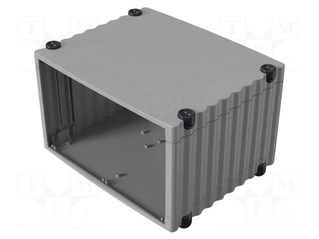 Enclosure: desktop; Tabletop; X: 324mm; Y: 268mm; Z: 193.5mm; grey ROSE ROSE-07700104