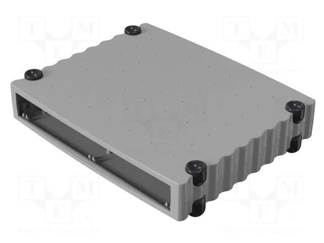 Enclosure: desktop; Tabletop; X: 324mm; Y: 268mm; Z: 55mm; aluminium ROSE ROSE-07700201