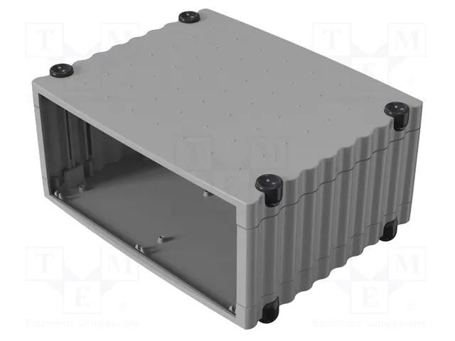 Enclosure: desktop; Tabletop; X: 324mm; Y: 268mm; Z: 147mm; aluminium ROSE ROSE-07700203