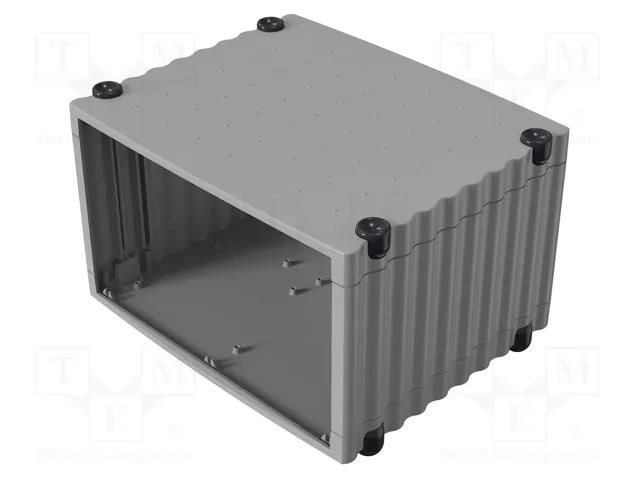 Enclosure: desktop; Tabletop; X: 324mm; Y: 268mm; Z: 193.5mm; grey ROSE ROSE-07700204