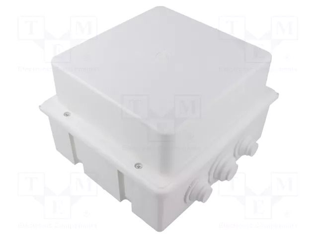 Enclosure: junction box; X: 170mm; Y: 190mm; Z: 120mm; wall mount JONEX JX-PK-9D-WH