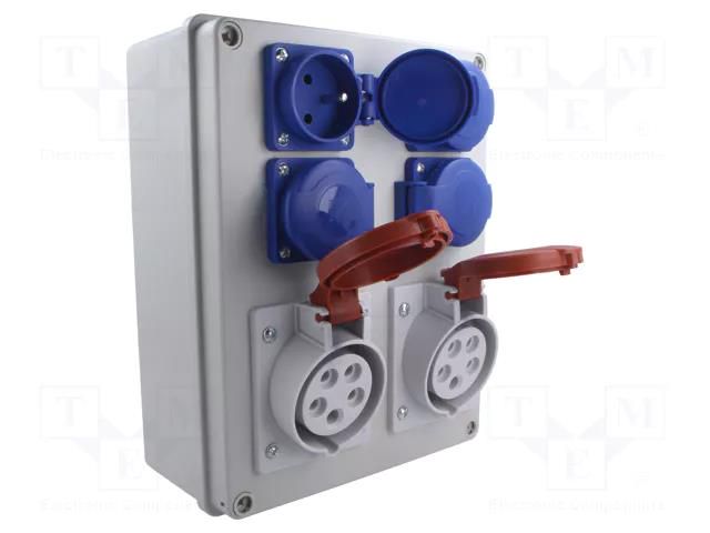 Electric switchboard; IP44; wall mount; ABS; Thread: PG16 PAWBOL B.1100-02
