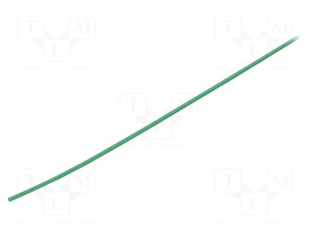 Heat shrink sleeve; glueless; 2: 1; 1.6mm; L: 1m; green; polyolefine TASKER GTM1608G
