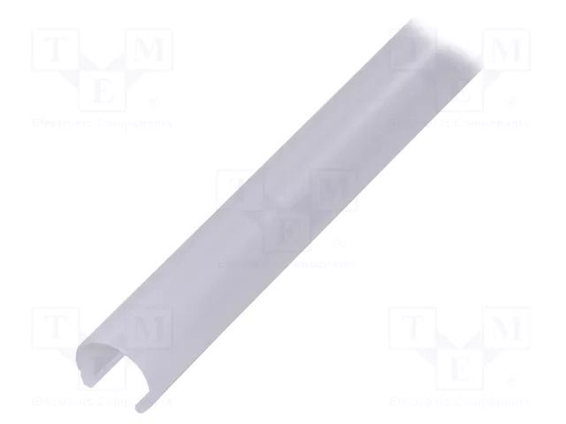 Cover for LED profiles; satin; 1m; JAZ-23R; push-in; JAZ KLUŚ K-B17162S-1M