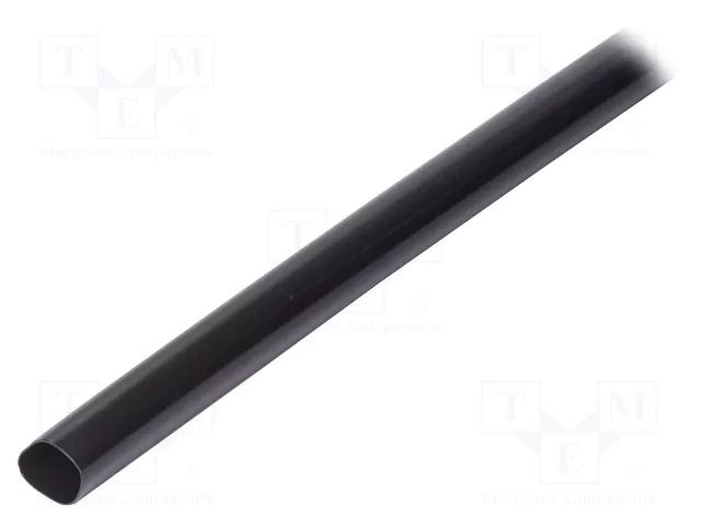 Heat shrink sleeve; glued; 3: 1; 35mm; L: 1m; black; Temp: -25÷125°C RADPOL RPKH1-35/12X1-C