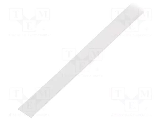 Cover for LED profiles; transparent; 1m; Kind of shutter: A TOPMET TOP-89000616