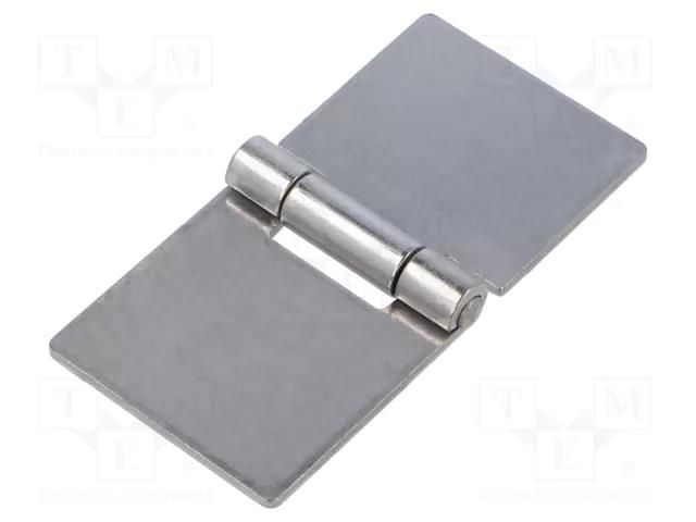 Hinge; Width: 80mm; stainless steel; H: 40mm; for welding ELESA+GANTER GN136NI80-40-A