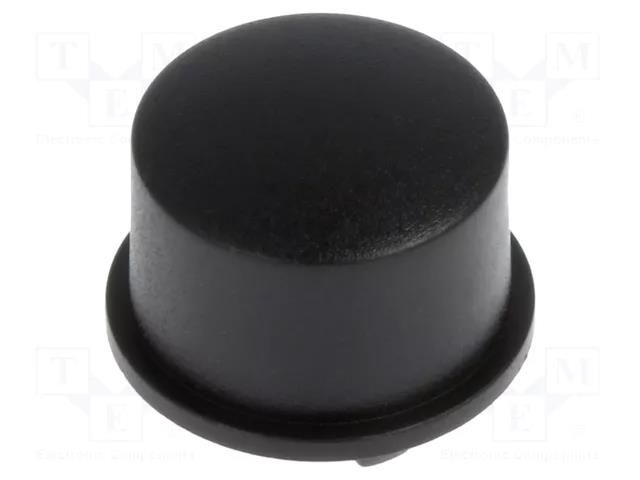 Button; 5G; round; black; Ø12mm; H: 6.7mm MEC MEC1US09