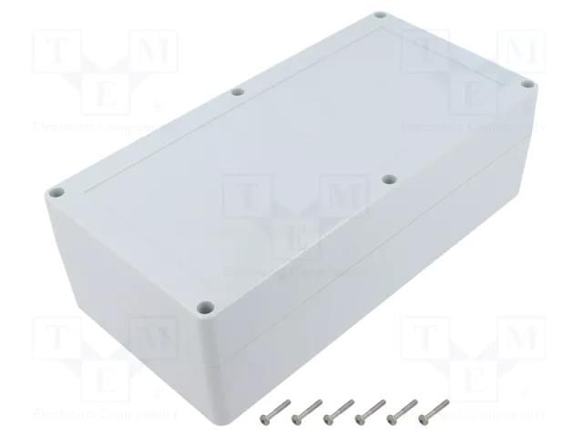 Enclosure: multipurpose; X: 120mm; Y: 240mm; Z: 75mm; ZP; light grey KRADEX ZP24012075J-PC