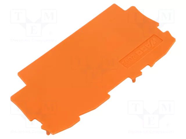 End/partition plate; orange WAGO 2002-1392