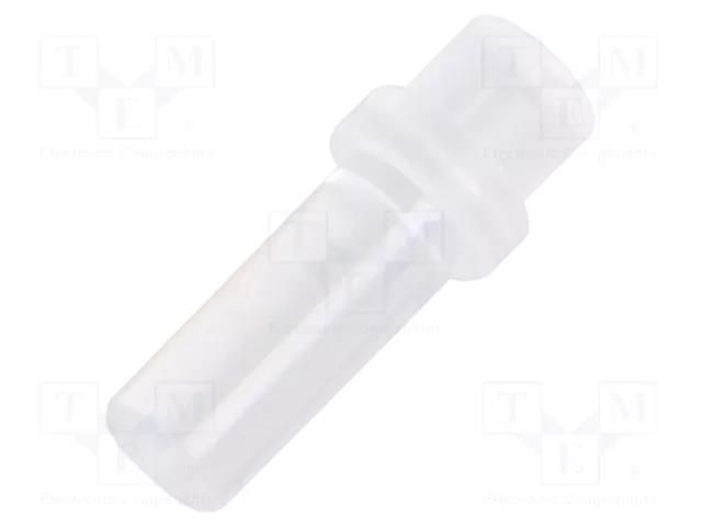 Fiber for LED; Ø3mm; L: 7.9mm; round; Front: convex; straight; PLP1 BIVAR PLP1-313-F