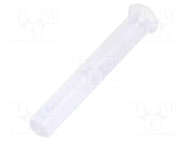 Fiber for LED; Ø1.3mm; L: 6.4mm; round; Front: flat; straight; PLPC1 BIVAR PLPC1-250