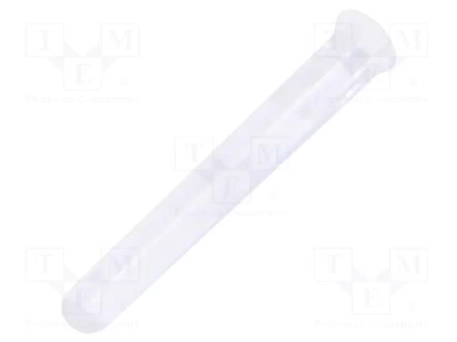 Fiber for LED; Ø1.3mm; L: 8mm; round; Front: flat; straight; PLPC1 BIVAR PLPC1-8MM