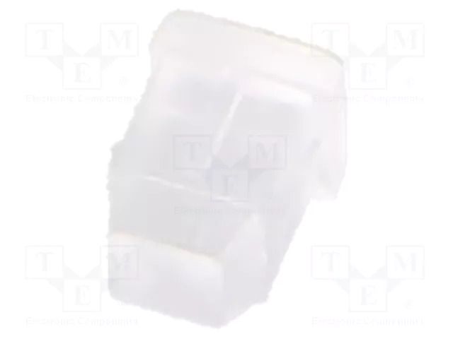 Fiber for LED; 2.3x2.3mm; L: 2.5mm; square; Front: convex; straight BIVAR PLPQ2-100