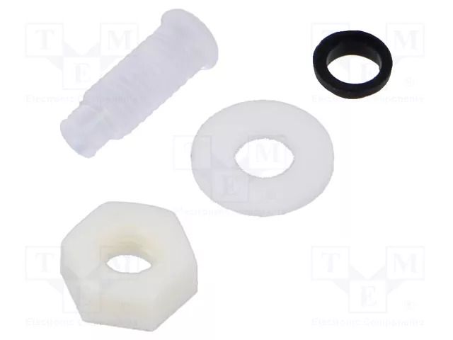 Fiber for LED; Ø3mm; L: 8mm; round; Front: convex; IP67 BIVAR PLTR2-8MM-PR1