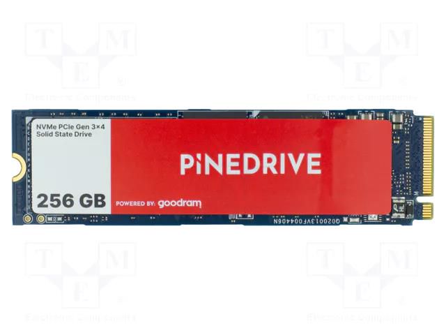 Solid State Drive; 256GB; M.2 2280 (M Key); 3D TLC NAND PINEBOARDS SSD98-256CG-PB