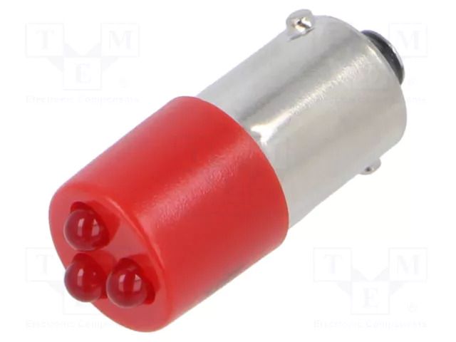 LED lamp; red; BA9S,T10; 230VAC; plastic; -20÷60°C CML INNOVATIVE TECHNOLOGIES 18626230