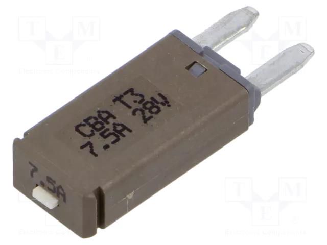 Fuse: thermal; 7.5A; 28VDC; automotive; 12.45mm ESKA 341126-MR