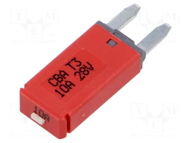 Fuse: thermal; 10A; 28VDC; automotive; 12.45mm ESKA 341127-MR