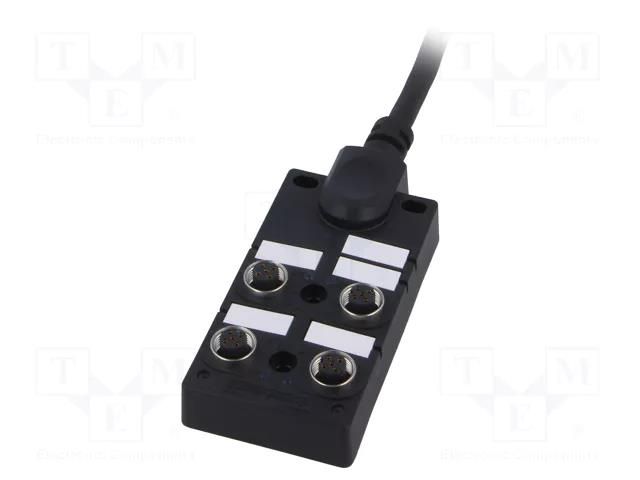 Transition: splitter; 24V; PIN: 5; IP67; 2A; 5m; IN: 4; OUT: 1 AMPHENOL DB125A4CAB-DPS7B05