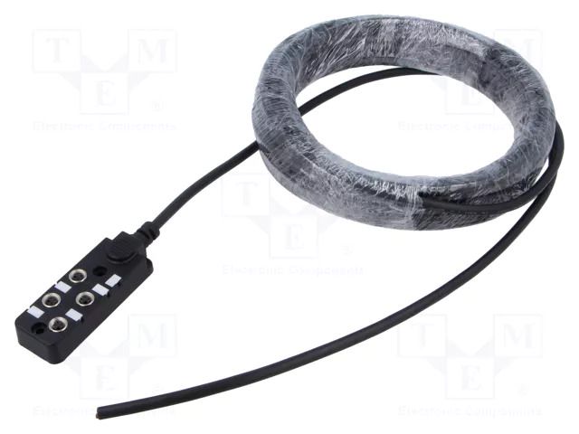 Distribution box; M8; PIN: 3; 10m; socket; 6A; IP67; IN: 4; OUT: 1 AMPHENOL LTW DB8-3A4CAB-SPS7B10