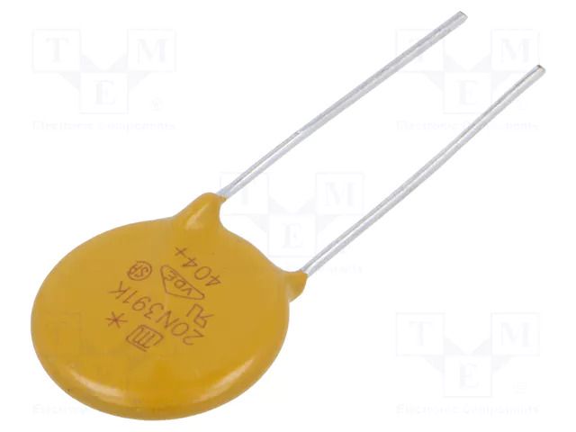 Varistor: zinc-oxide; THT; 250VAC; 320VDC; 390V; 6.5kA; Ø20mm; 240J JOYIN JVR20N391K11PU5