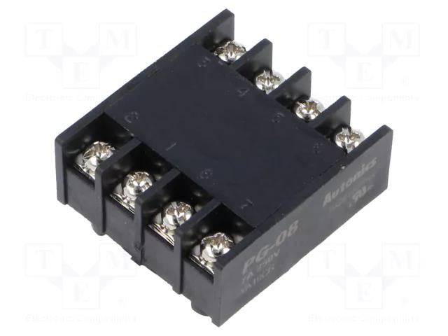 Relays accessories: socket; PIN: 8; Electr.connect: round socket AUTONICS PG-08