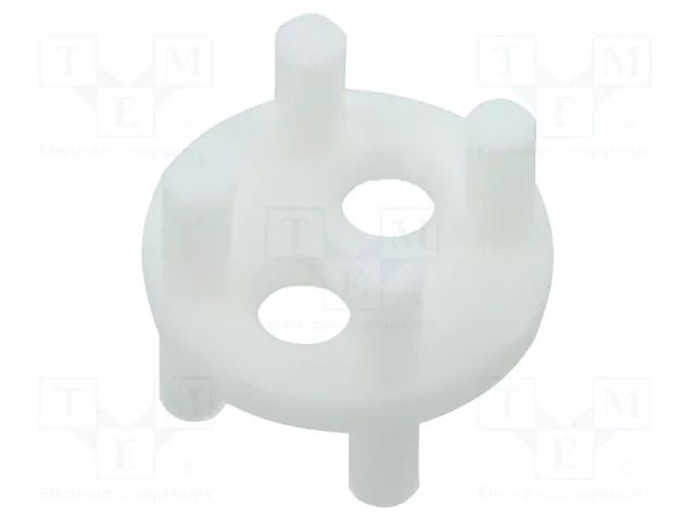 Spacer sleeve; LED; Øout: 6.4mm; ØLED: 3mm,5mm; L: 5.1mm; white BIVAR 450-200