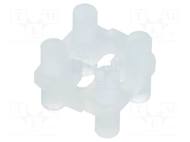 Spacer sleeve; LED; ØLED: 3mm,5mm; L: 4.1mm; natural; UL94V-2; T: 1mm BIVAR 460-160