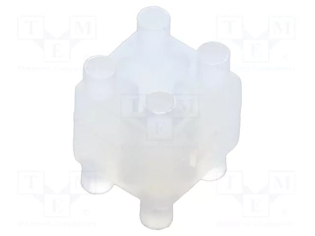 Spacer sleeve; LED; ØLED: 3mm,5mm; L: 6.4mm; natural; UL94V-2 BIVAR 465-250