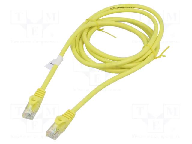 Patch cord; RJ45 plug,both sides; U/UTP; 6; stranded; CCA; 2m; PVC LANBERG PCU6-10CC-0200-Y