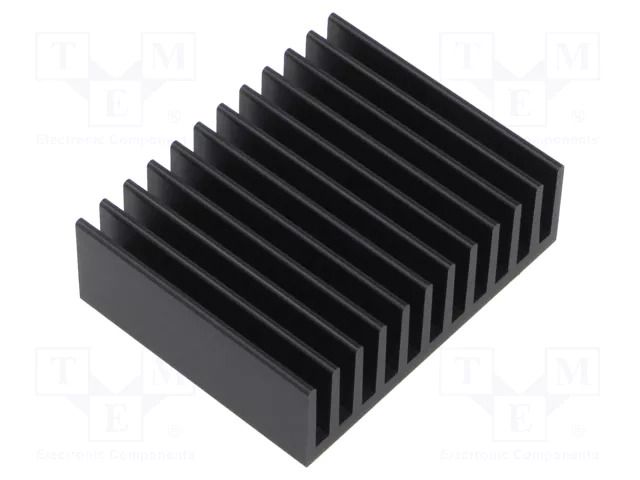 Heatsink: extruded; grilled; black; L: 50mm; W: 37.5mm; H: 20mm FISCHER ELEKTRONIK SK444/50/SA