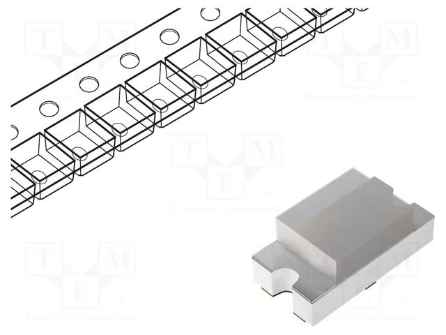 LED; blue; SMD; 1206; 140mcd; 3.2VDC; 3.2x1.5x1.1mm; 120°; 20mA; 75mW Inolux IN-S126ATB