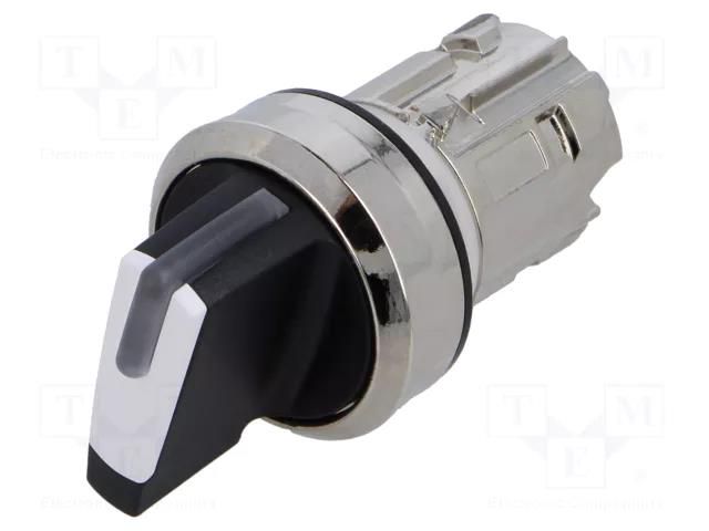 Switch: rotary; 22mm; Stabl.pos: 2; white; depending on the holder SIEMENS 3SU1052-2BP60-0AA0