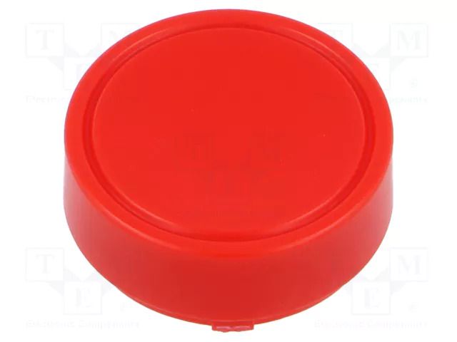 Actuator lens; red; poliacetal; Ø23.6x9.2mm IDEC HW1A-B2R
