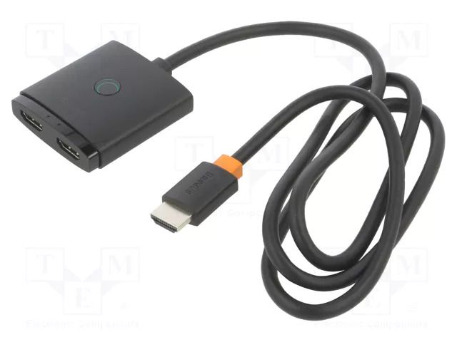Splitter; HDMI socket x2,HDMI plug; bidirectional,HDMI 2.0 BASEUS BS-OH113