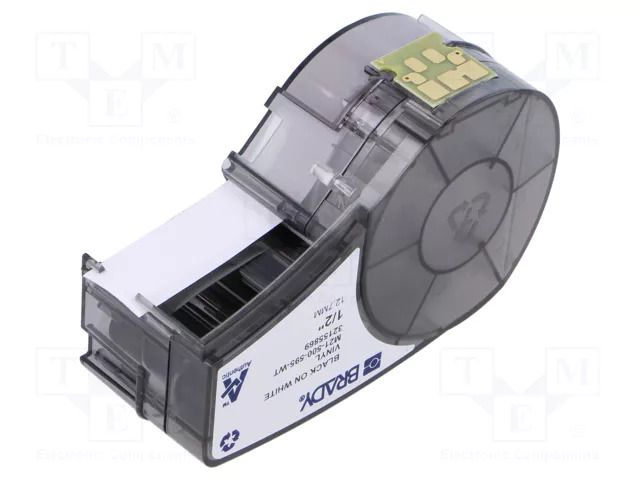 Tape; 12.7mm; 6.4m; white; Character colour: black BRADY BRADY-142807