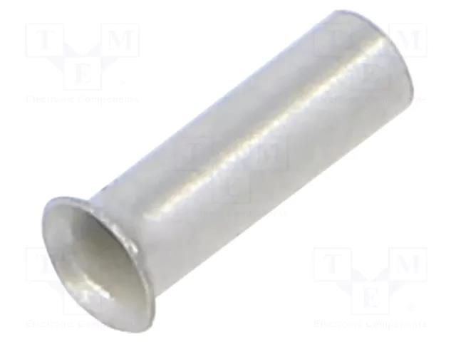 Tip: bootlace ferrule; non-insulated; copper; 1mm2; 6mm; tinned ERKO TA-1-6/100
