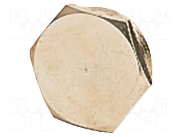 Protection cap; metal; Thread: PG21; Spanner: 30mm; with seal HARTING 09000005073