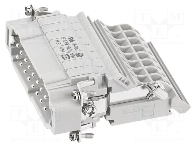 Connector: HDC; contact insert; male; 16A; 500V; Han E® AV; PIN: 16 HARTING 09330164635