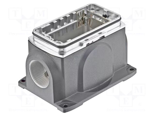 Han Yellock 60HSM 2xM40 with bulkhead h. HARTING 11126001217