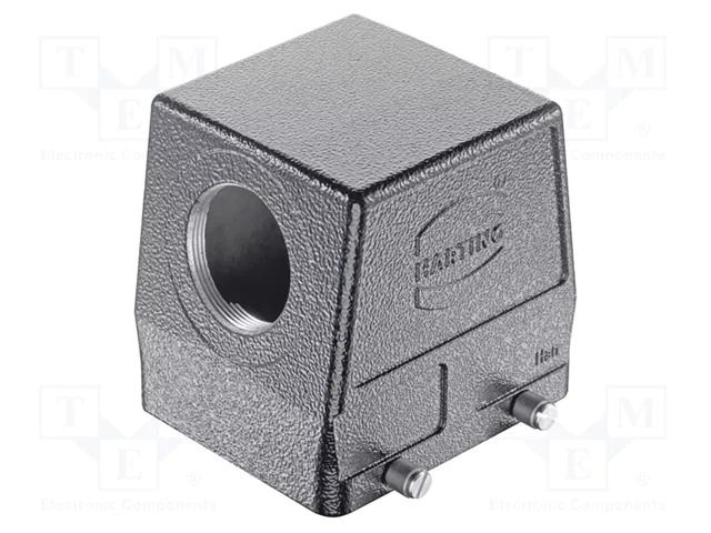 Enclosure for connectors: HDC; Type: high; Gland: M40 HARTING 19307320528