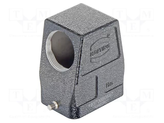 Enclosure: for HDC connectors; Han® M; size 6B; zinc alloy; IP65 HARTING 19370060547