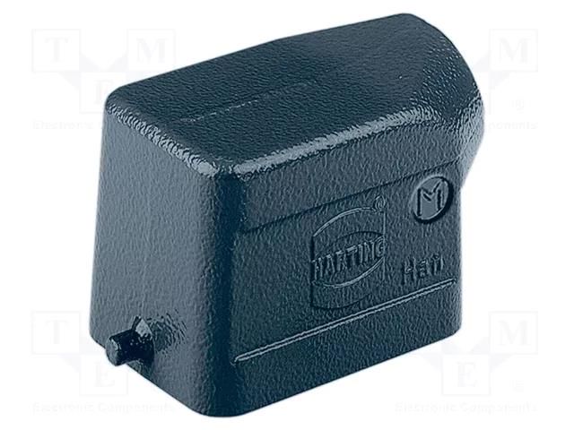 Enclosure for connectors: HDC; size 6B; for cable; Han® M; angled HARTING 19370061541
