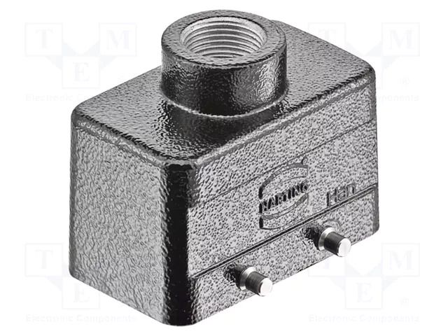 Enclosure for connectors: HDC; size 10B; for cable; Han® M; M20 HARTING 19370101420