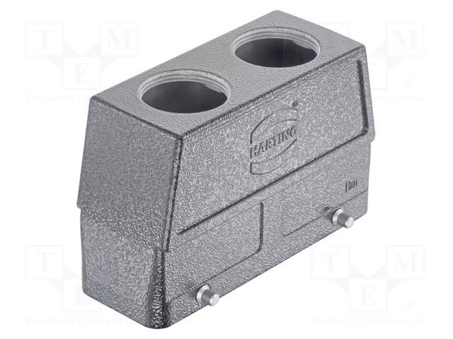 Enclosure for connectors: HDC; size 24B; for cable; Han® M; high HARTING 19370240467